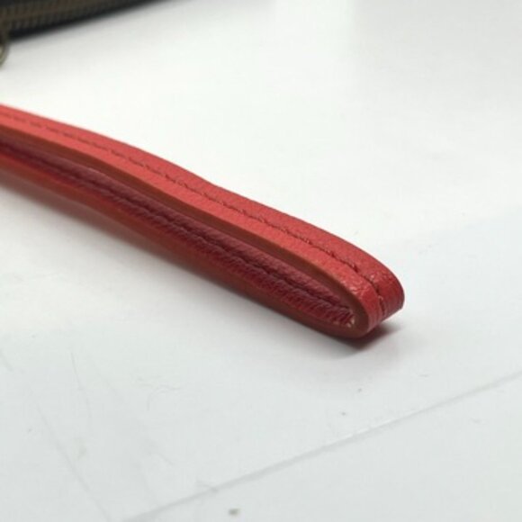 3/$30 FOSSIL DOT PRINT PATTERN WRISTLET WALLET CREAM BLACK HOT PINK PLEATHER - Picture 12 of 16